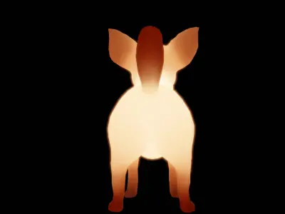Indirect Chihuahua lighting 3D model