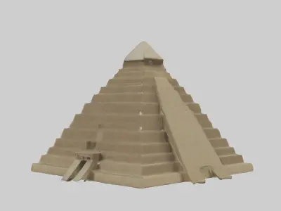 Pyramid Model Low-poly 3D model