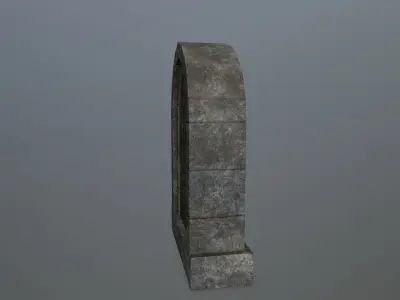 Medieval Door Low-poly 3D model