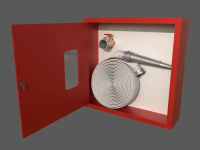 Fire hose cabinet 3D model