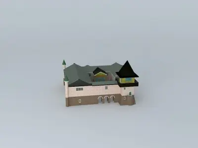 Siheyuan Courtyard House Free 3D model