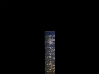 Trump World Tower - NYC Low-poly 3D model
