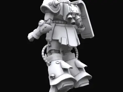 Gundam mobile suit MS MS06FZ model 3D model