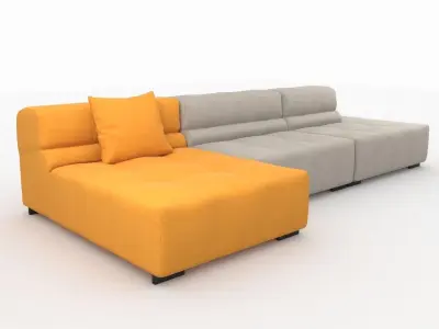 Tufty Time sofa by bb Italia 3D model