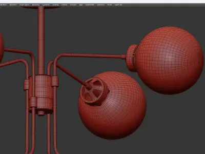 Lussole Ontario Low-poly 3D model