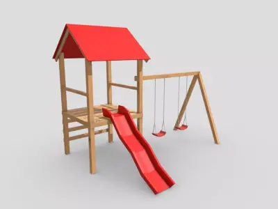 Playground Free low-poly 3D model