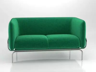 Chandigarh 2 seat sofa 3D model