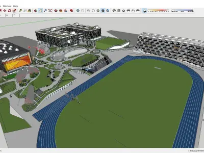 Sketchup School and University 129 3D model