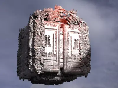 Dantes Inferno Hell Cube 7 3D model