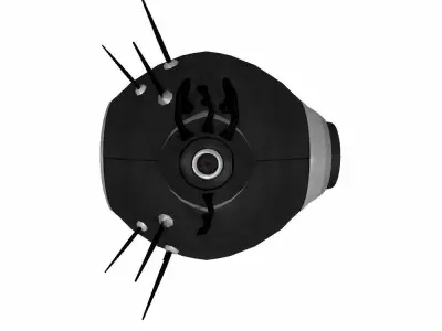 Drone Sci-fi low poly Low-poly 3D model