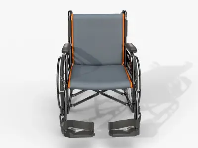 Light wheelchair manual 02 3D model
