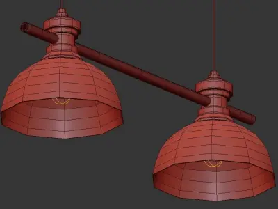 NORWAY light pendant lamp - teal 3D model