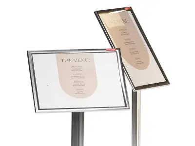 Floor information stand A4 BRAUBERG Extra 3D model