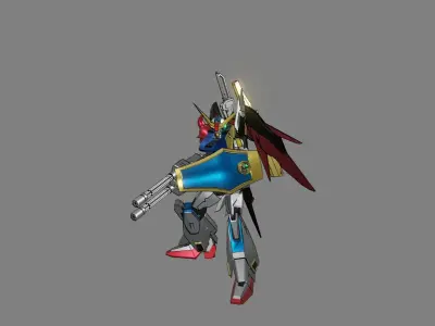 Attacker Gundam 18 A 3D model