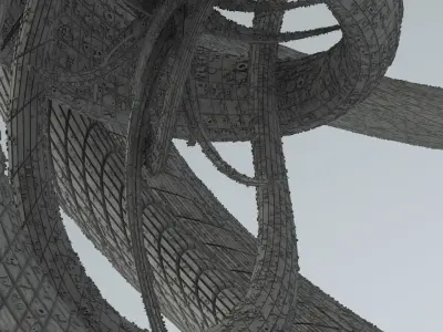 Sci-Fi Shapes - The Swirl 3D model