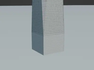 One World Trade Center New York Low-poly 3D model