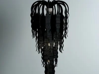 Flame Chandelier by Iris Cristal 3D model