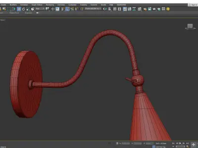 Lupe Wall Sconce Low-poly 3D model