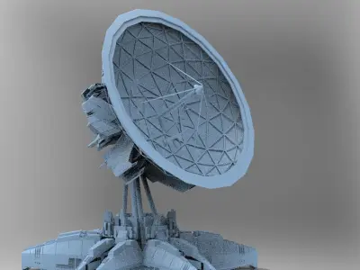Satellite Dish Huge  3D model