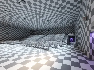 Immersive Cinema Interior – High-Quality PBR Texturing