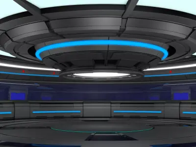 Sci Fi Interior Room 3D model