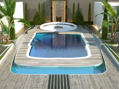 Pool   Landscape 3D model