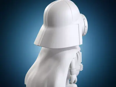 Darth Vader Minions Star Wars Chibi Style Figure 3D print model