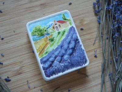 Provence lavender field 3D print model