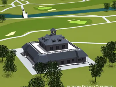 Golfclub golf course 3D model
