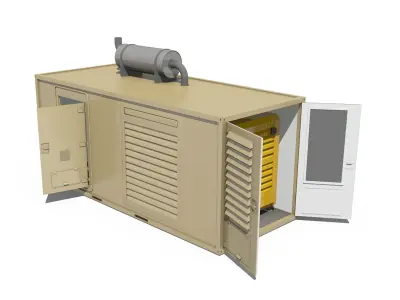 20ft Generator Container Version 2 3D model