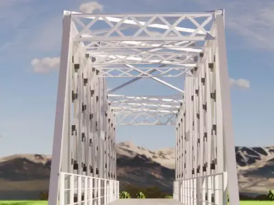 Steel Bridge 3D model
