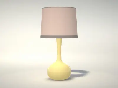 Table Lamp Ceramic Low-poly 3D model