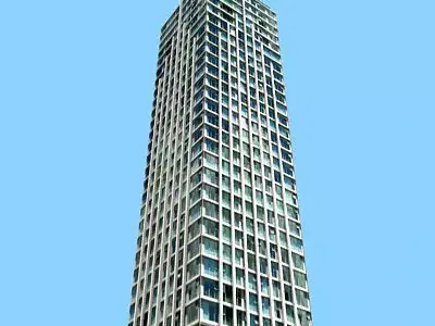 Tall office Building 115 Low-poly 3D model