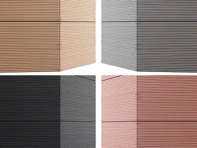 Facade Panel EQUITONE - PBR - 4K - PNG - SBSAR Low-poly 3D model