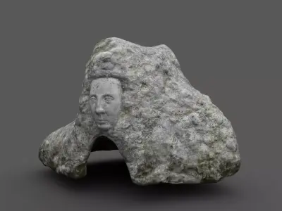 Low poly Cave  Low-poly 3D model