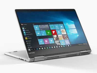 Lenovo Yoga 710 14 inch convertible hybrid laptop Low-poly 3D model