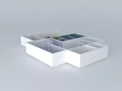 House floor plan of apartment Free 3D model