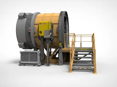 Sci fi door 25 3D model