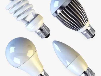 Light Bulbs E27 Collection volume 1 3D model