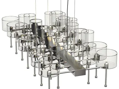 Spillray 26 Chandelier by Axo Light 3D model
