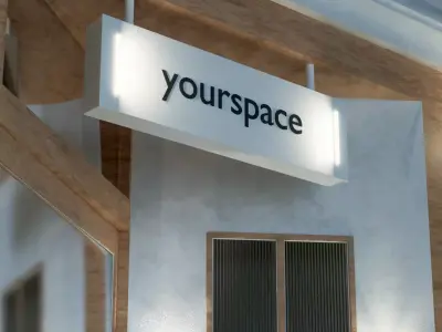 Facade for Branding - Archviz Ready for Render 3D model