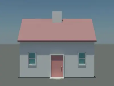 House Low-poly 3D model