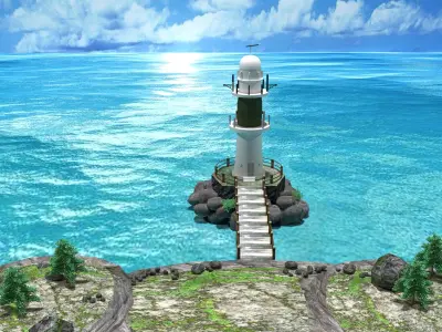 LIGHT HOUSE  Low-poly 3D model