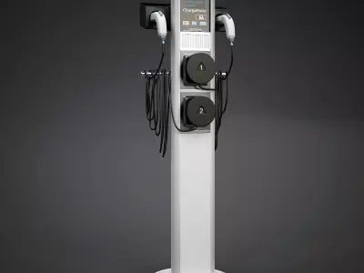 EV Station 3D model