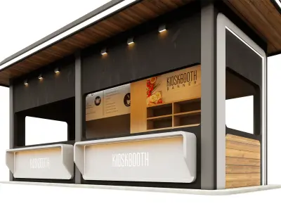 Kiosk Booth 2 3D model