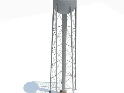 Detailed Water Tank 5 3D model