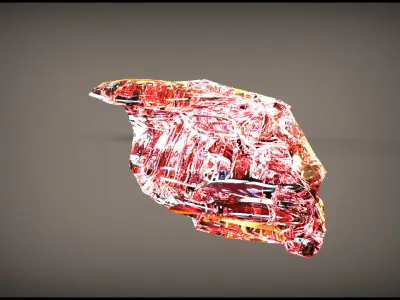 Red Landscape 3D model