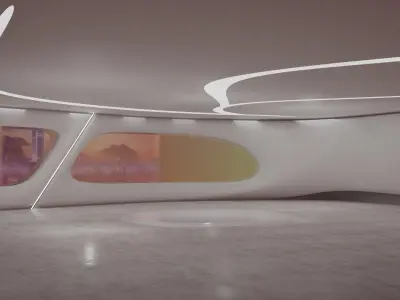 3D Sci-Fi Interior SCENE futuristic 3D model