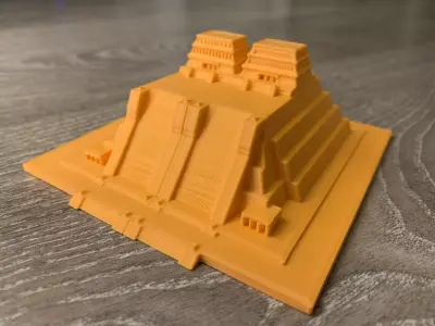 Tenochtitlan Temple 3D print model