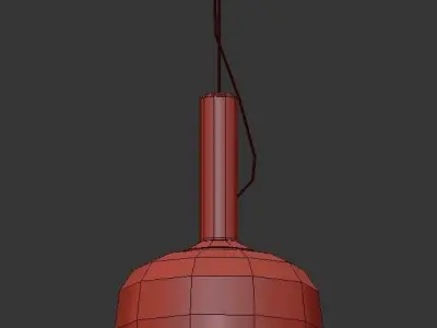 FOLLETT two pendant lights with shades 3D model